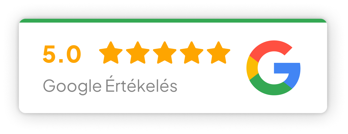 5.0 Google értékelés